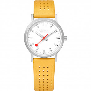 Pulseira de relógio Mondaine A658.30323.16SBD / FE3116.50Q.2 Couro Amarelo 16mm